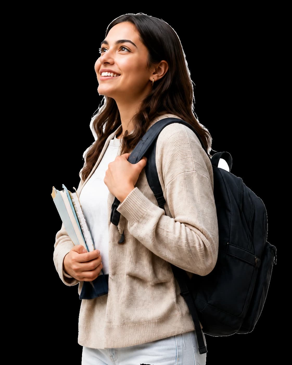 Student ready to study abroad